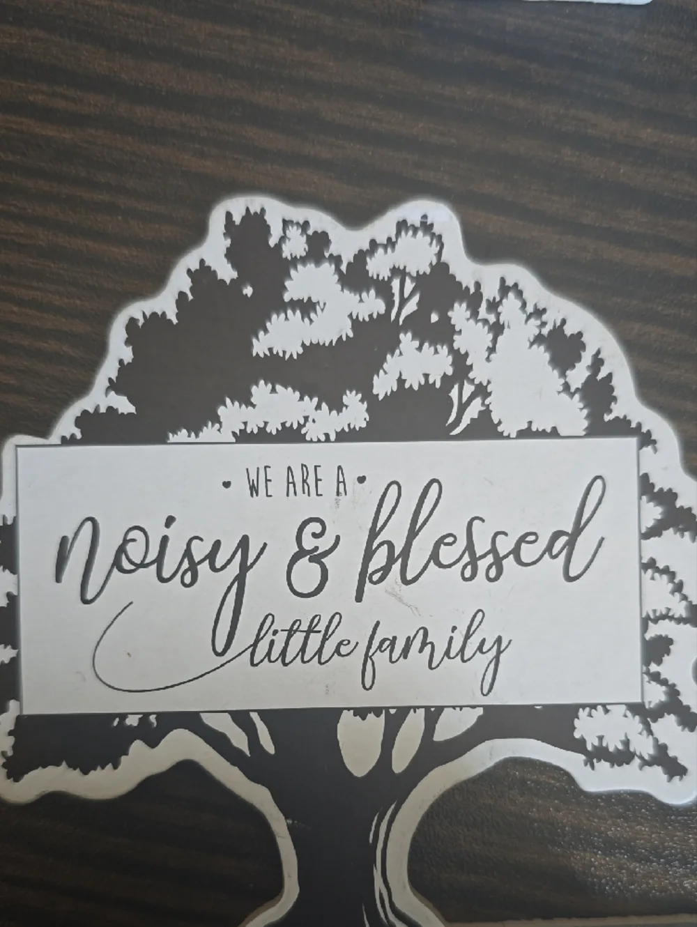 💕 Noisy & Blessed Tree Perpetual Calendar - White and Black